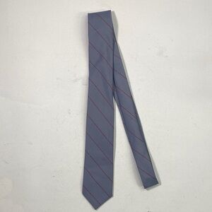 Sophisticated Striped Tie in Gray and Red